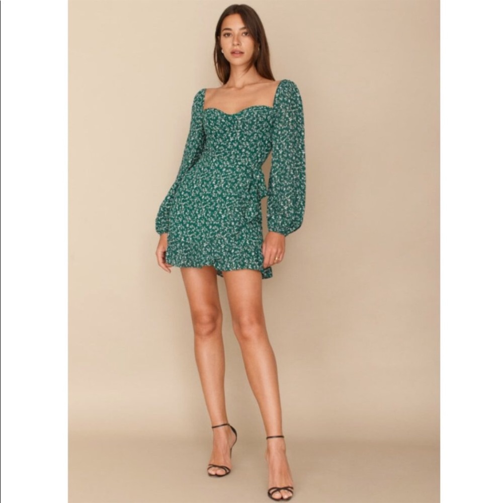 Reformation Cammi Dress in Parsley size 4